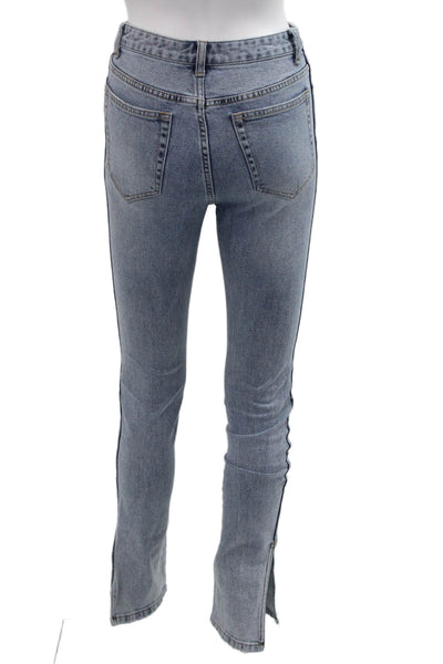 Something Navy Women Skinny Gray Mid Rise Jeans Inseam 32in Size 0