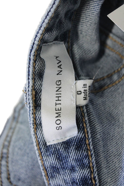 Something Navy Women Skinny Gray Mid Rise Jeans Inseam 32in Size 0