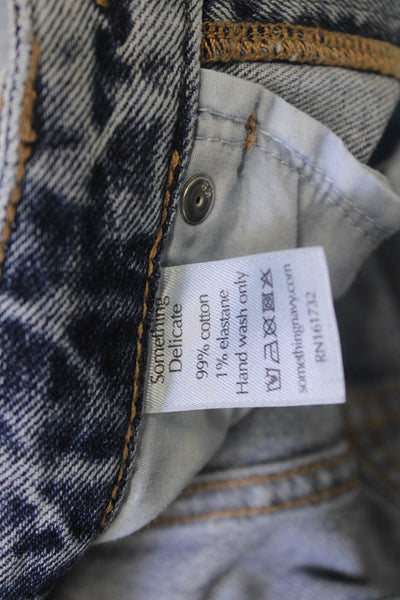 Something Navy Women Skinny Gray Mid Rise Jeans Inseam 32in Size 0