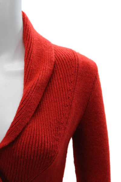 J Crew Womens Red Pullover Sweater Alpaca Merino Acrylic Size XS