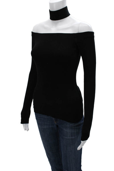Bailey 44 Womens Black Poly Spandex Turtleneck Long Sleeve Top Size XS
