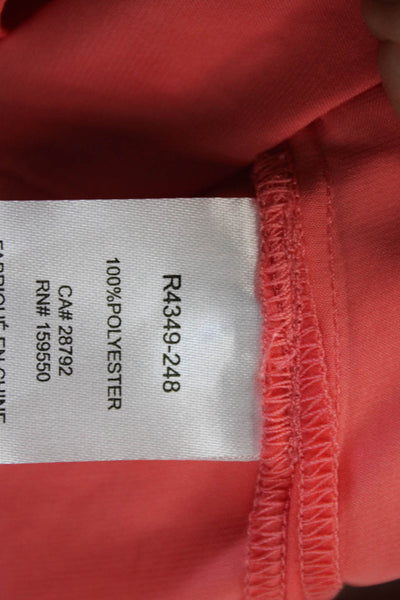 Renuar Women Shirt Dress Pink Collared Long Sleeve 100% Polyester Size 2X