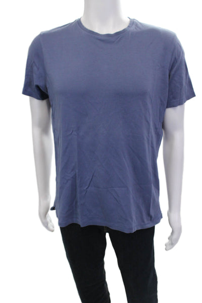 Robert Barakett Mens Blue Pima Cotton Crew Neck Short Sleeve Tee Size M
