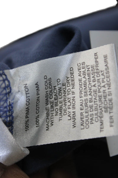 Robert Barakett Mens Blue Pima Cotton Crew Neck Short Sleeve Tee Size M