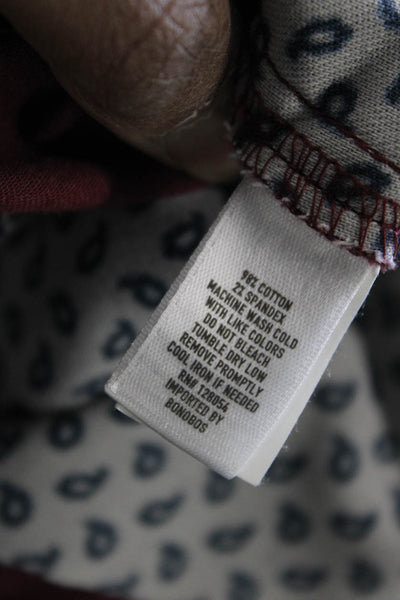 Bonobos Mens Cropped Chino Pants Red Button Fly 30in Inseam Size 31