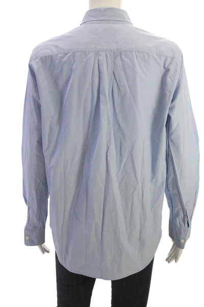 Everlane Mens Light Blue Cotton Button-Down Shirt Long Sleeve Size 4