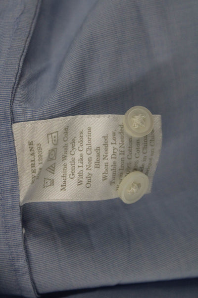 Everlane Mens Light Blue Cotton Button-Down Shirt Long Sleeve Size 4