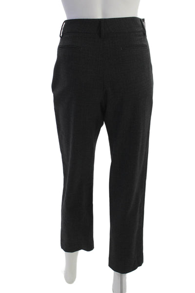 ELEVENTY Womens Ankle Cropped Dress Pants Dark Gray Wool Blend Size S