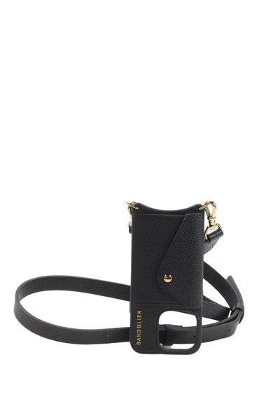 Bandolier Womens Pebble Leather iPhone 12/12 Pro Case Black