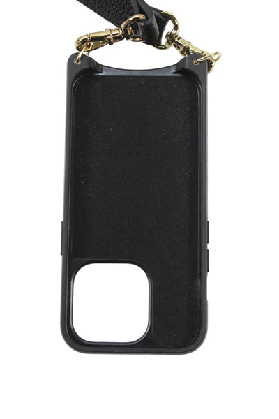 Bandolier Womens Pebble Leather iPhone 12/12 Pro Case Black