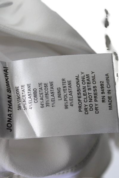 Jonathan Simkhai Women Dress Pants White Size 0