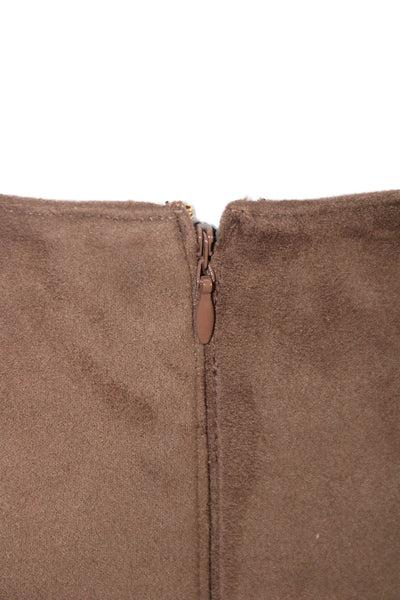 L Agence Women Brown Mini Skirt Size 0