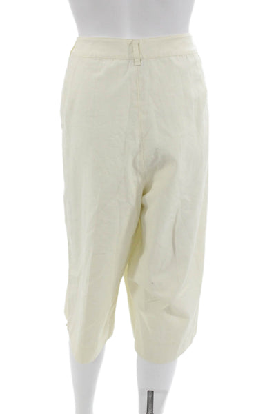 Lauren Ralph Lauren Women Chino Shorts Beige Cotton Button Closure Size 18W