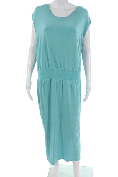 Athleta Women Blouson Maxi Dress Light Blue Sleeveless Size 3X