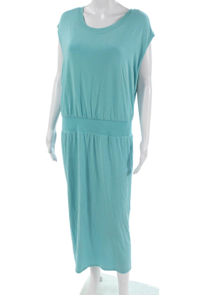 Athleta Women Blouson Maxi Dress Light Blue Sleeveless Size 3X