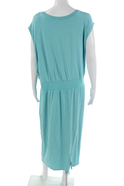 Athleta Women Blouson Maxi Dress Light Blue Sleeveless Size 3X