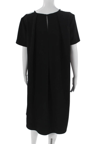 Trina Turk Womens Shift Dress Black Short Sleeve Mini Size 10
