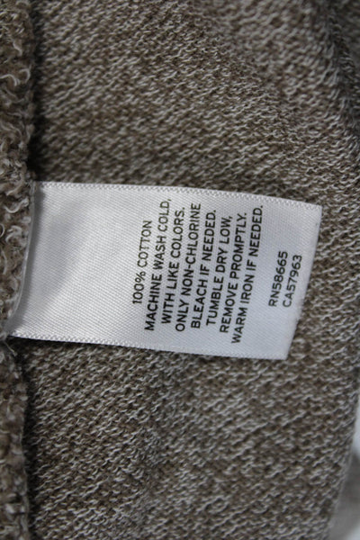 Nordstrom Mens Cotton Henley Neck Long Sleeve Top Brown Size Medium