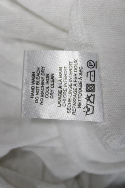 IRO Womens White Linen Lace-Up Sleeveless Tank Bohemian Solid Size L
