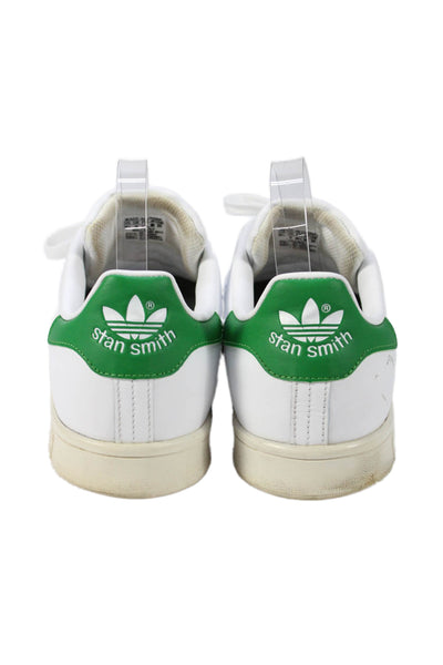 Adidas Mens Leather Lace Up Low Top Sneakers White Size 10.5