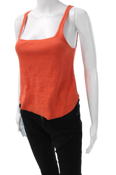 FP Movement Womens Orange Square Neck Sleeveless Camisole Size S