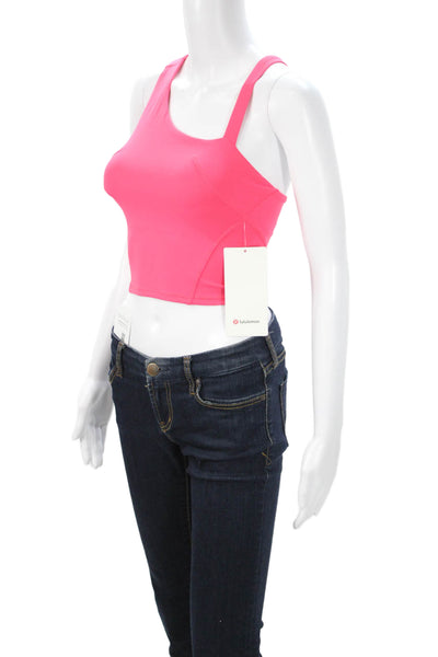 Lululemon Women Cropped Pink Tank Sleeveless Size 0