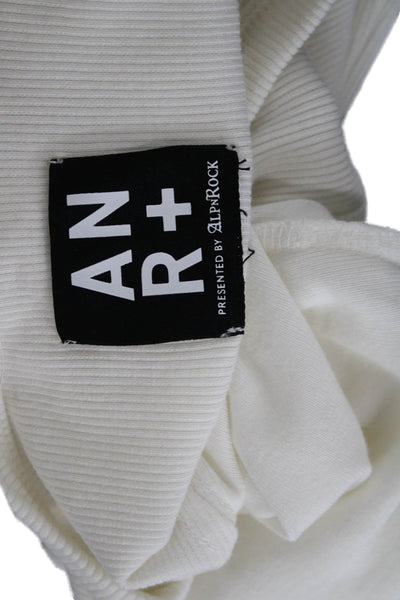 ANR+ Women Basic White T-Shirt 3/4 Sleeve Crew Neck Size S