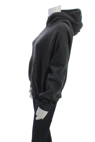 Jack Womens Pullover Hoodies 90s Graphic Black 100% Cotton Size M
