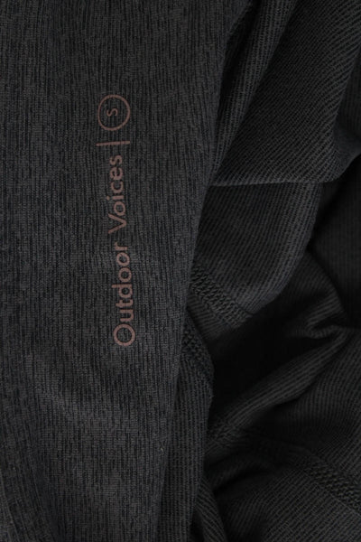 Outdoor Voices Womens Ankle Leggings Dark Gray Polyester Spandex Size S