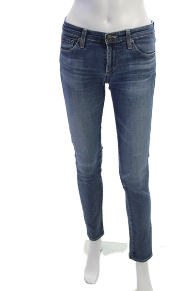 AG Adriano Goldschmied Women Skinny Jeans Blue Mid Rise Size 26