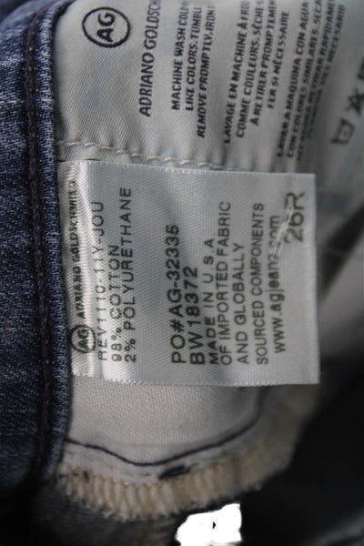 AG Adriano Goldschmied Women Skinny Jeans Blue Mid Rise Size 26