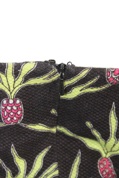 Lilly Pulitzer Women Halter Mini Floral Black Cotton Sleeveless Size 4