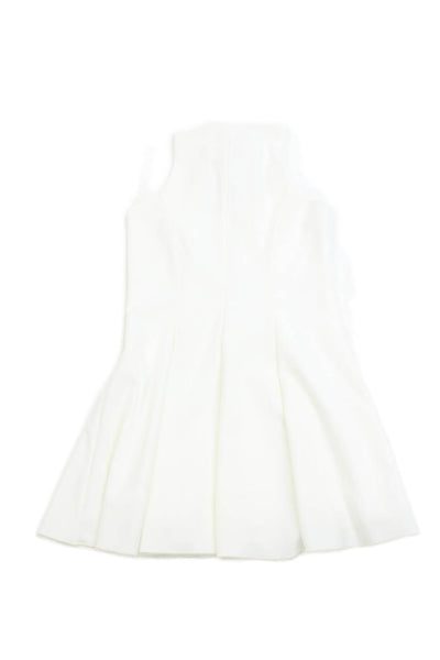 Zoe LTD Girls Sleeveless Half Zip Tennis Dress White Size 8