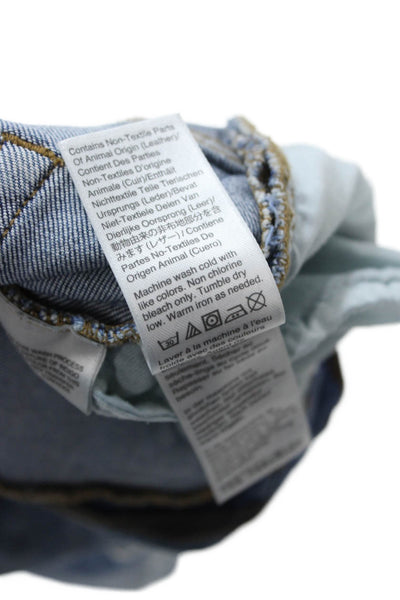 J Crew Womens Boyfriend Cropped Jeans Blue Mid-Rise Size 24