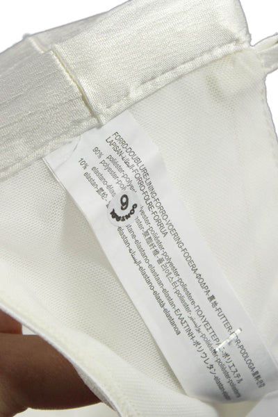 Zara Women Cropped V-Neck Camisole White Size L