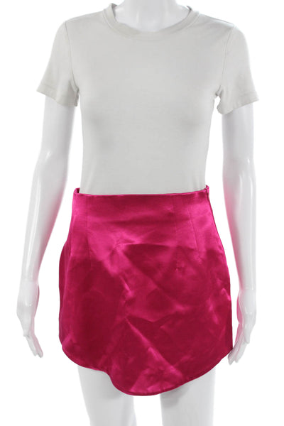 Zara Womens A-Line Mini Skort Pink Size M