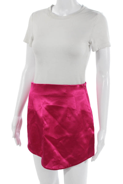 Zara Womens A-Line Mini Skort Pink Size M