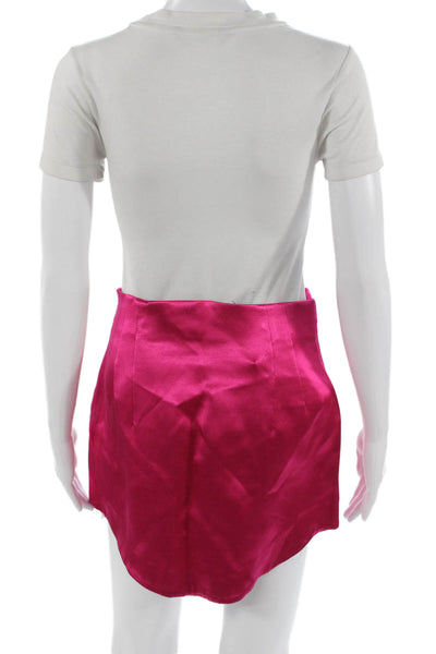 Zara Womens A-Line Mini Skort Pink Size M