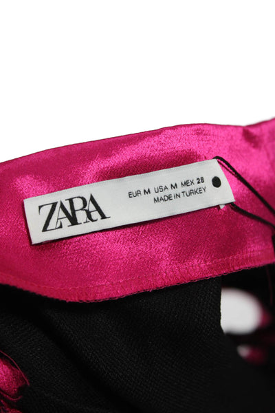 Zara Womens A-Line Mini Skort Pink Size M