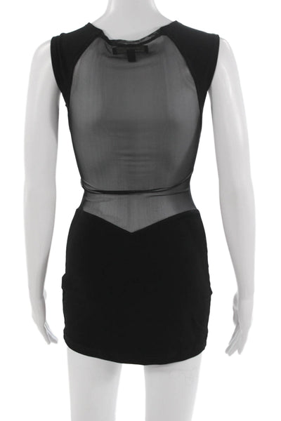 Elizabeth & James Women Bodycon Mini Dress Black Size XS