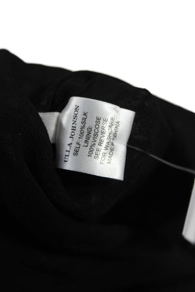 Ulla Johnson Womens Black Floral Lamb Leather Tank Dress Boho Size 0