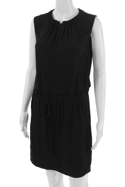 A.L.C. Womens Blouson Tank Dress Black High Neck Sleeveless Size 4