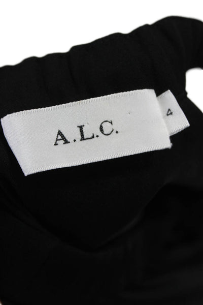 A.L.C. Womens Blouson Tank Dress Black High Neck Sleeveless Size 4