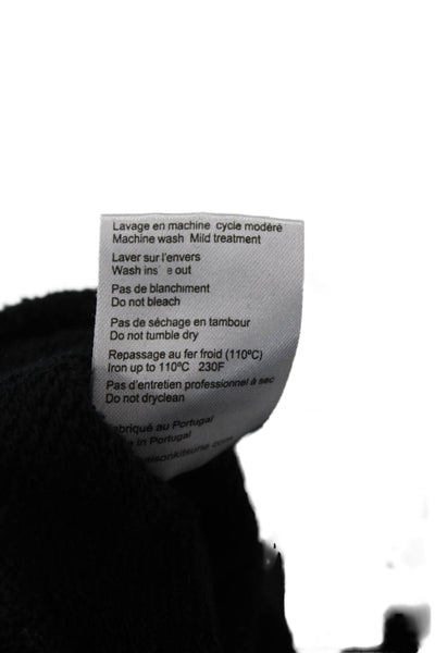 Maison Kitsune Mens Pullover Sweatshirt Black 100% Cotton Designer Size XS