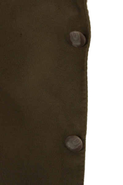 Lanvin Mens Tan Wool Blend Blazer Button Solid Long Sleeve Size 40
