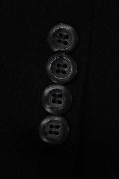 Nordstrom Collection Mens Black Cashmere Collared Classic Blazer Size 40