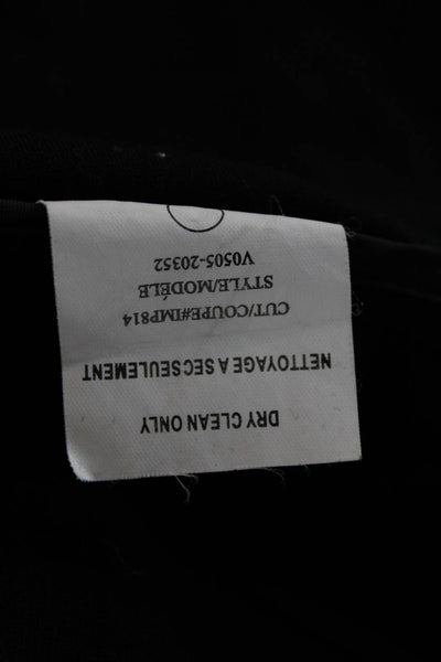 Vince Women Cropped Ankle Pants Black Viscose Nylon Zip Size 4