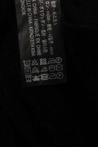 Zara Womens Basic Black Crew Neck Short Sleeve T-Shirt Size L