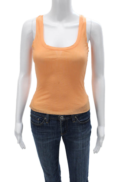 Cosabella Women Basic Camisole Orange Square Neck Nylon Size M