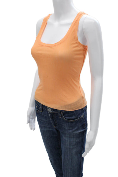 Cosabella Women Basic Camisole Orange Square Neck Nylon Size M